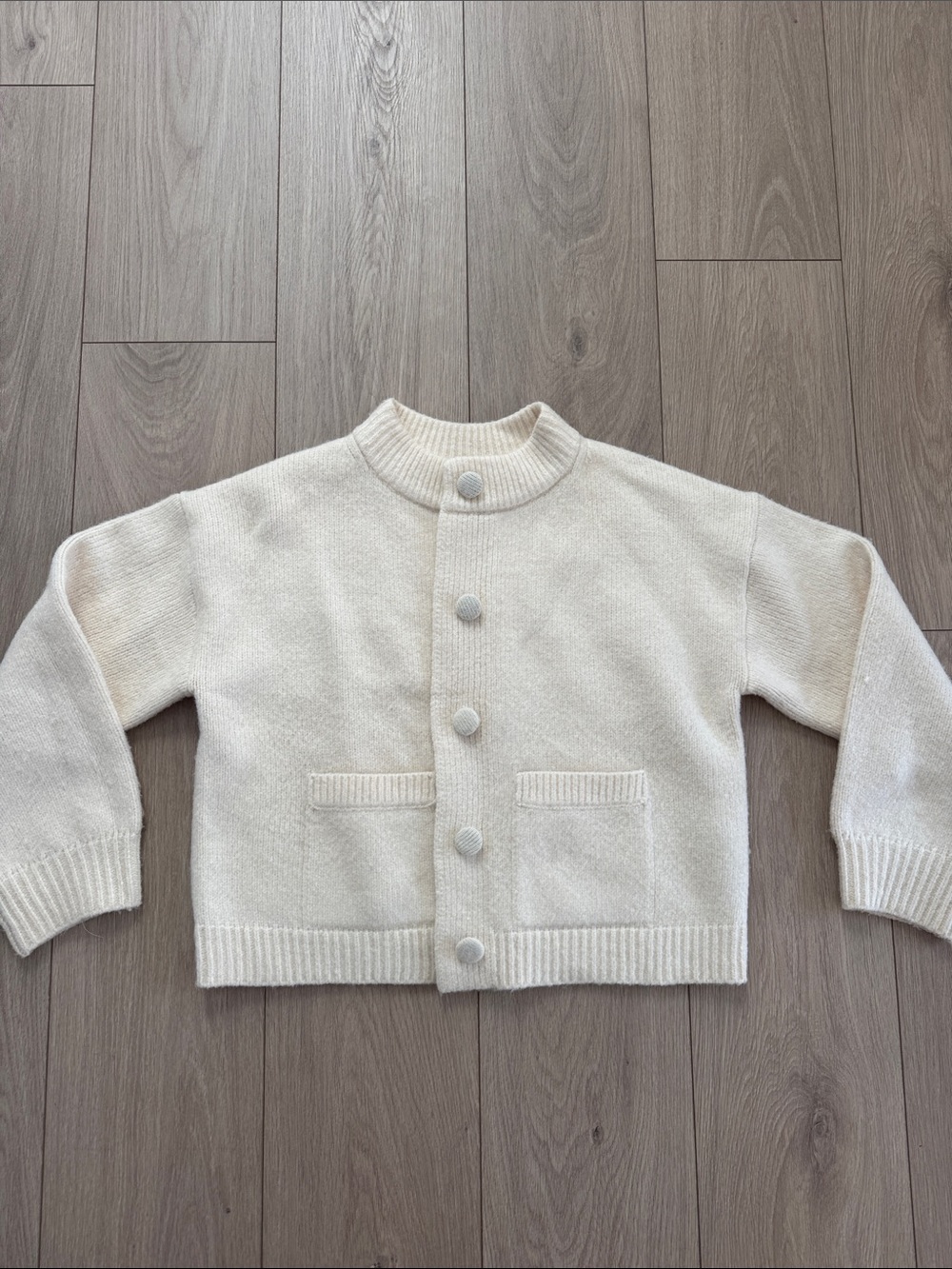 Primark Cream Knit Button Cardigan